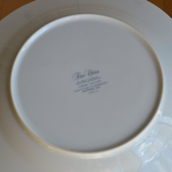 Vintage Mikasa Fine China CAVIAR L5806 Salad Plate - Picture 4 of 5